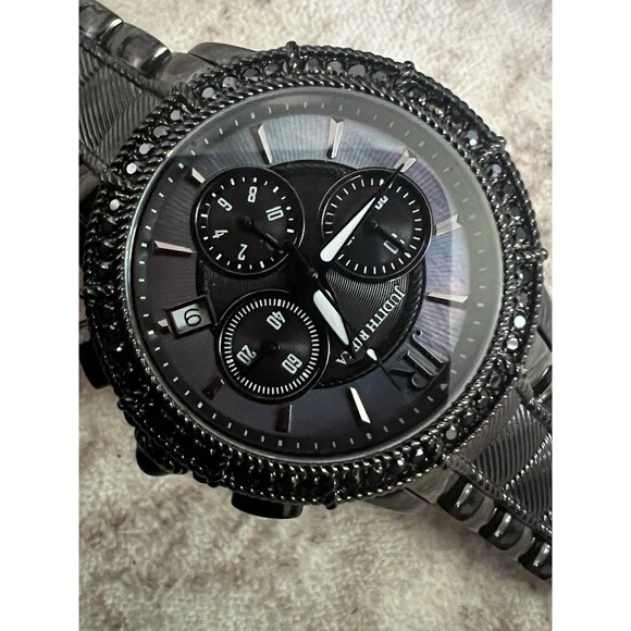 Judith Ripka Women\'s Watch Quartz Chronograph Black Stainless Steel 38mm main image 7